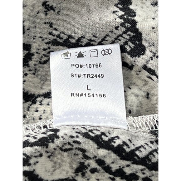 Mod Ref Snakeskin Camisole Women L Gray Multi Animal Print Polyester Lightweight - Picture 7 of 9